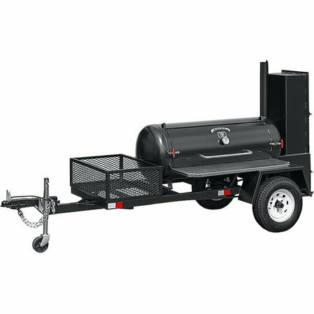 MEADOW CREEK TS120 120 Gallon Barbecue Smoker with Trailer 732TS120